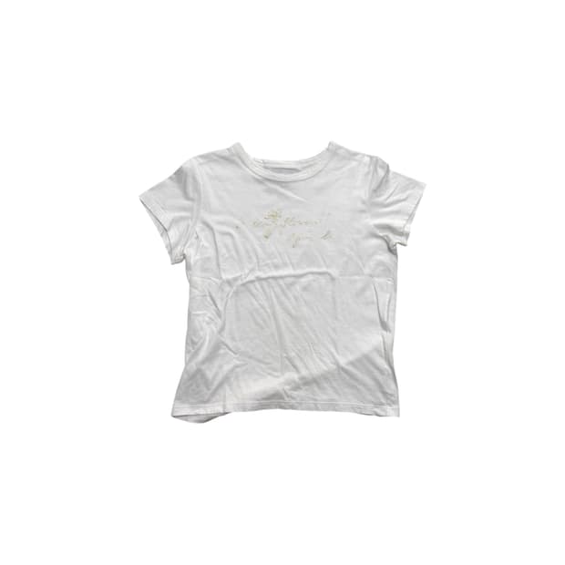 agnès b. 골드 그래픽 티셔츠