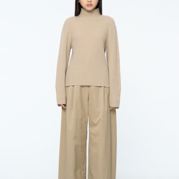 RIBBED TURTLE PULLOVER - 1사이즈