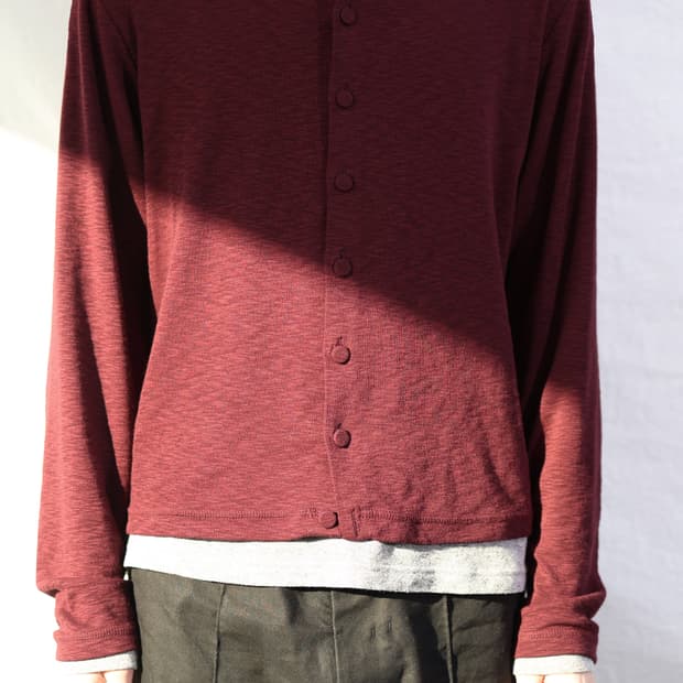 Les Henn cardigan (burgundy) 1
