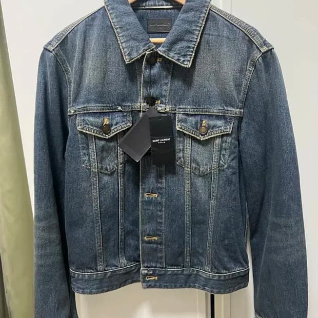 생로랑 퍼머넌트 청자켓 M