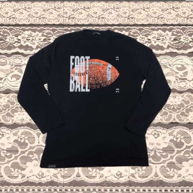 빈티지 풋볼 블랙 롱슬리브