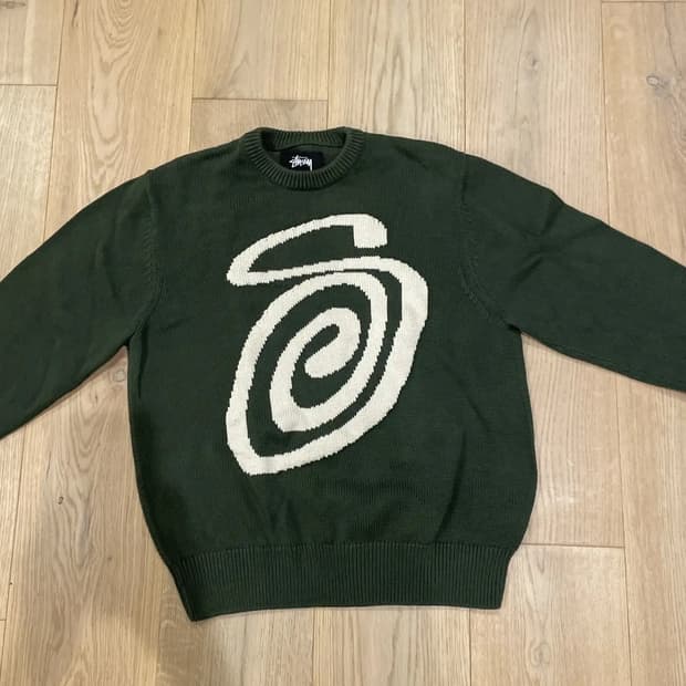 Stussy curly s sweater