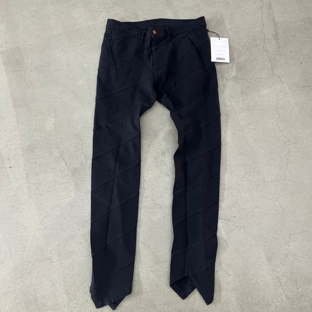 꼼데가르송 옴므 플러스 사선 비대칭 팬츠 xs