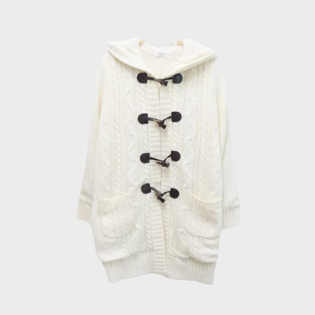 C.O.L.Z.A 뽀글이 니트 떡볶이 가디건 63300