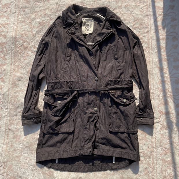 Buckaroo Y2K Belted Trench Jacket  