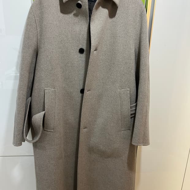 dkny 연베이지 코트 캐시미어 한섬 L