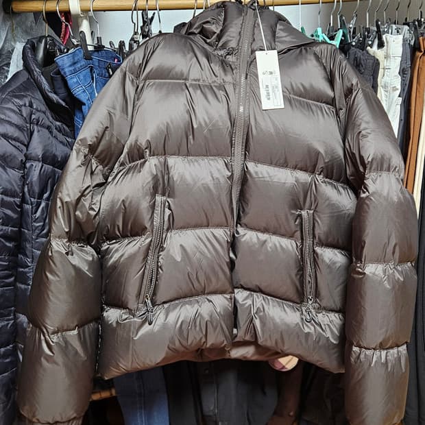 Arket 아르켓 다운 스포티자켓 브라운 L 새상품