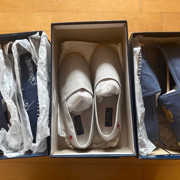 (A급) 랄프로렌 에스파드류 3피스