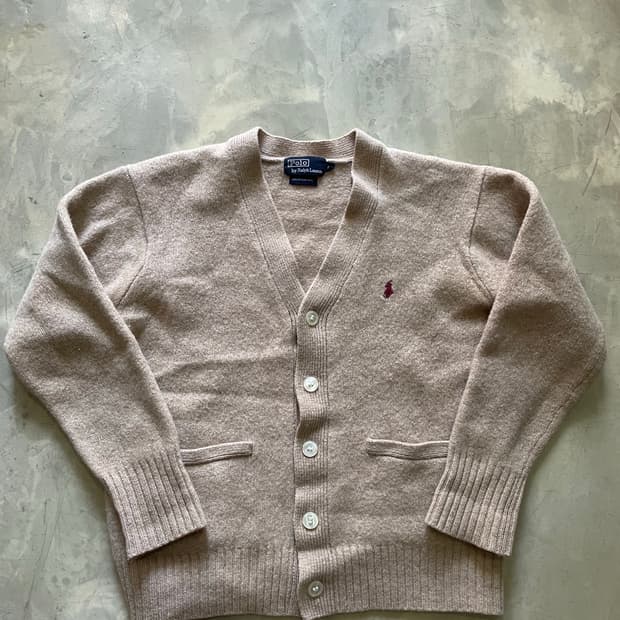 90‘s 폴로 베이지 가디건 95