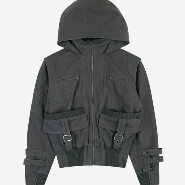 빈티지 포켓 코튼 점퍼