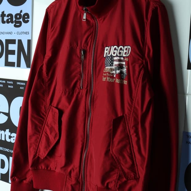 (XL-2XL) 지프 집업 바람막이 점퍼자켓 MA1 버건디-H32700