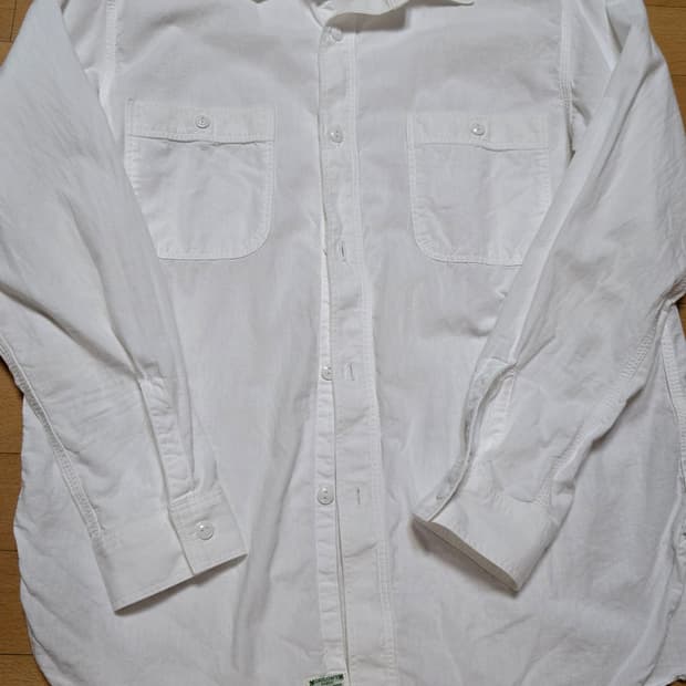 오어슬로우 화이트 샴브레이 셔츠 5