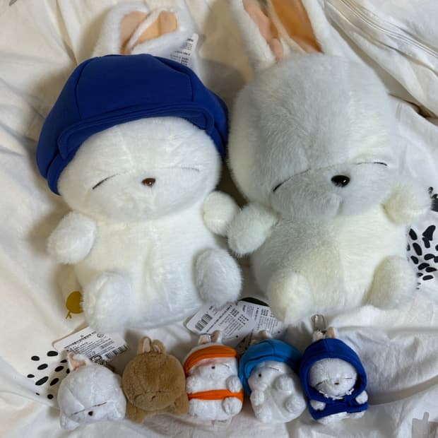 세트) 마시마로 인형 키링 토끼 리락쿠마 키티 산리오