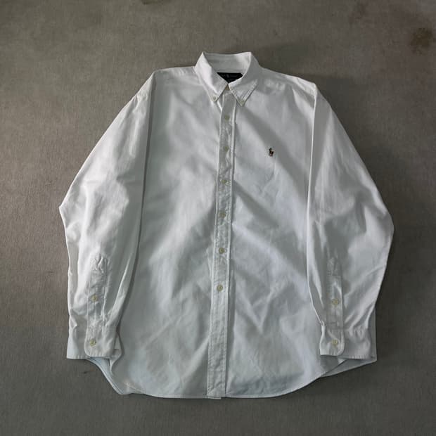 105 폴로랄프로렌 코튼 화이트 셔츠