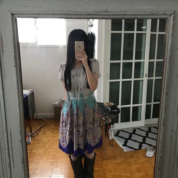  vintage pattern one-piece 