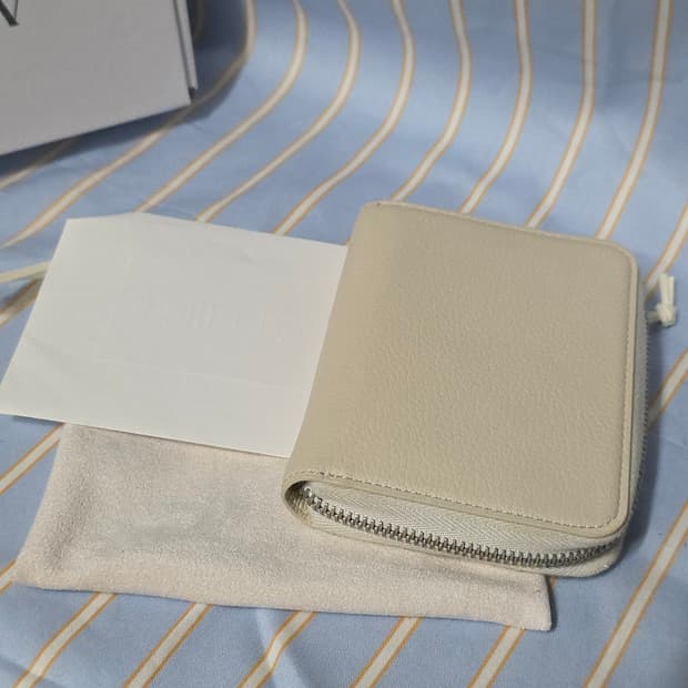 미루브 지어리 현금생활지갑 베이지