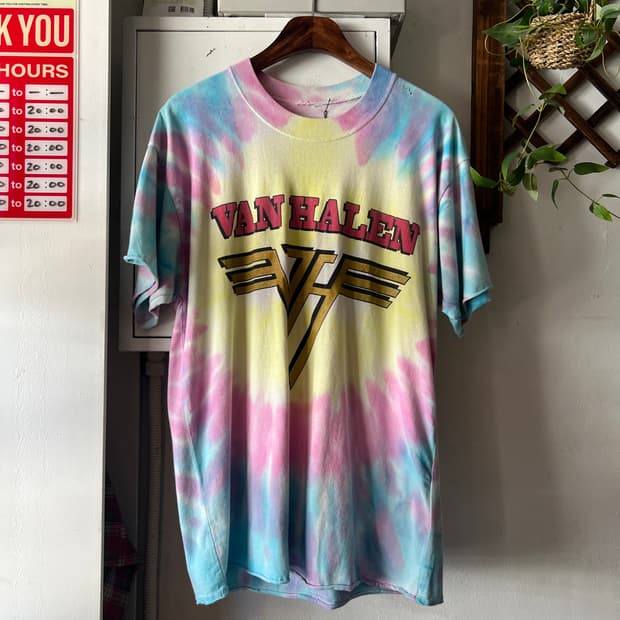 [L]1995 VAN HALEN 반 헤일런 투어 타이다이 티셔츠