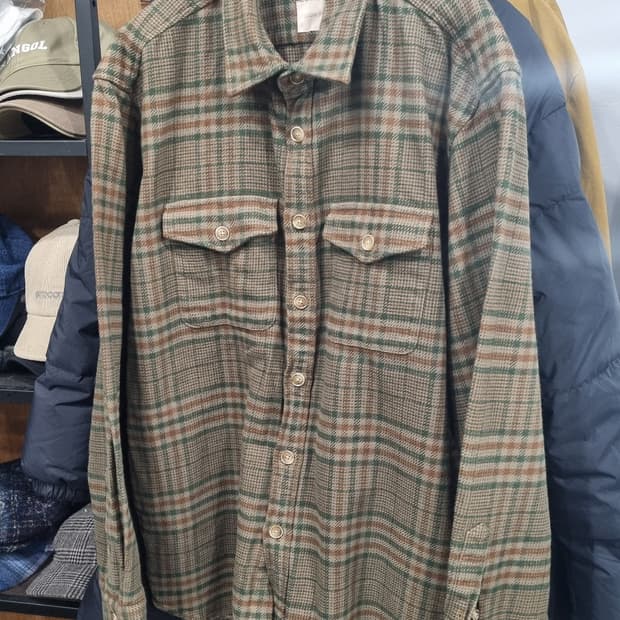 시리즈(kolon) 체크셔켓 표기100(가슴단면58) 상태최상