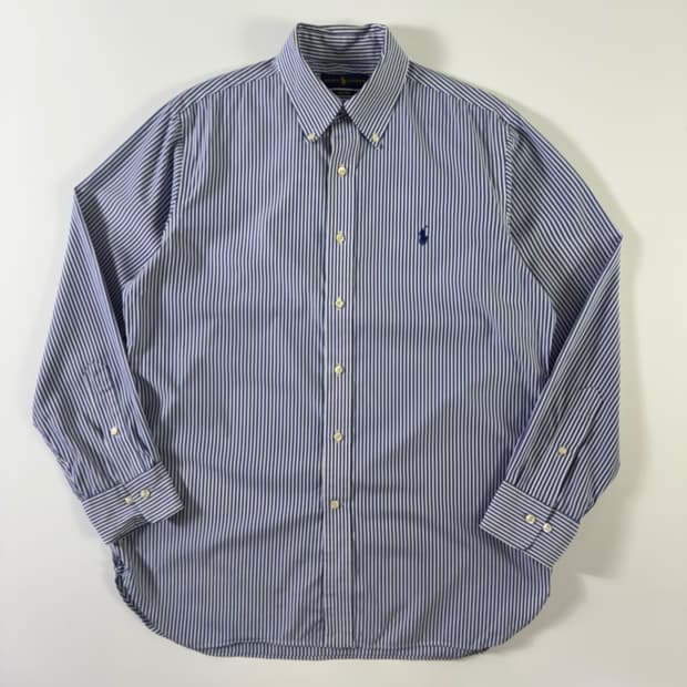 Polo  폴로 랄프로렌 자수 코튼  스트라이프 셔츠 