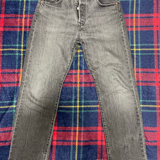 리바이스 501 흑청 워싱진