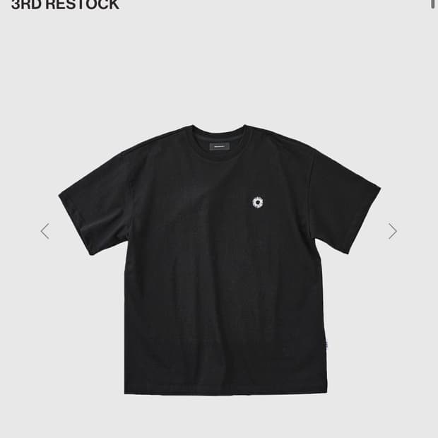 EVD EASY LOGO HALF T SHIRTS (BLACK)