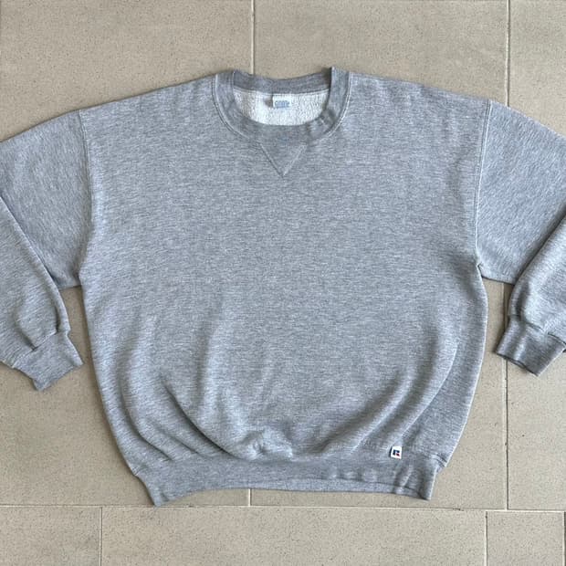 90s 빈티지 러셀 스웻셔츠 그레이 XXL USA