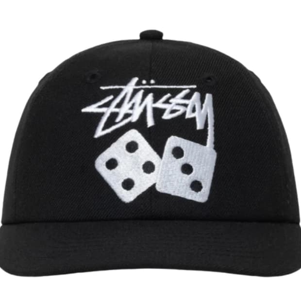 스투시 로우 프로파일 스탁 다이스 스냅백 블랙