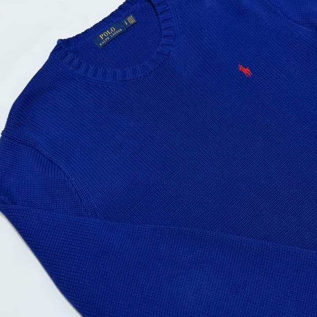 POLO 폴로 로고 코튼 니트 S