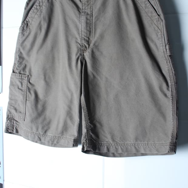 (XL-3XL) 칼하트 반바지 팬츠 00S년대 가죽탭 차콜-P10734