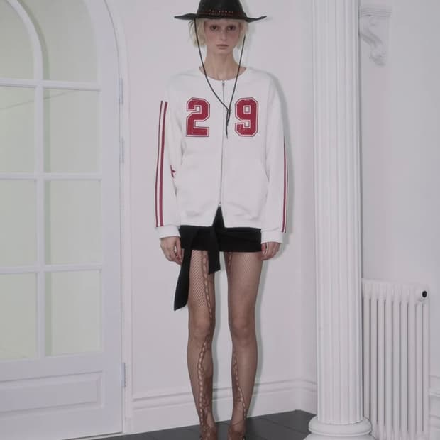 로제프란츠 스타 트랙 스웻 집업_ 아이보리