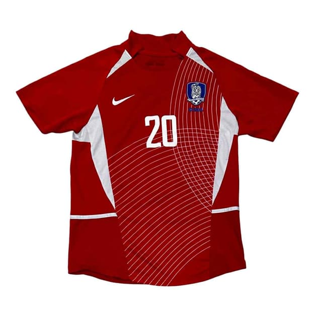 나이키 한국 국대 2002 월드컵 홍명보 유니폼 반팔 져지 티셔츠(L)