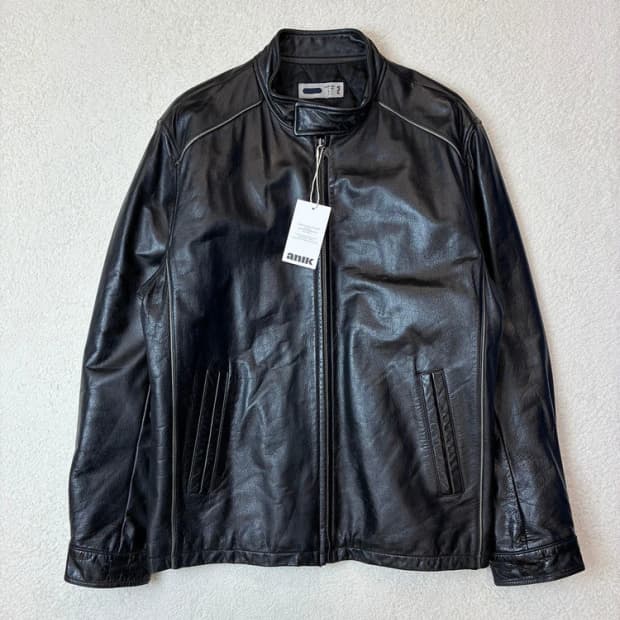 휠라 FILA 90's 100% 소가죽 레이싱 자켓 PN6106