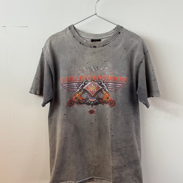 Harley davidson hard faded t shirt