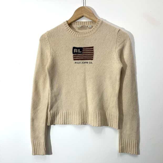 폴로 우먼스 성조기 니트