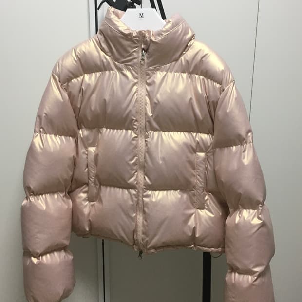 ORO 오로 글로시 푸퍼 패딩_Glossy Pink