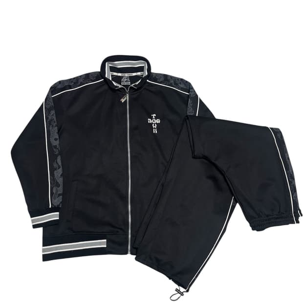 도그타운 Dogtown 블랙 드래곤 사이드라인 디테일 트레이닝 셋업 XL