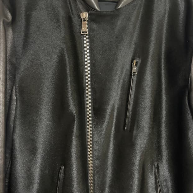 닐바렛 송치가죽 자켓