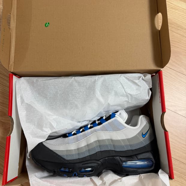 (280) 나이키 에어맥스 95 쿨 그레이 앤 블루 스파크