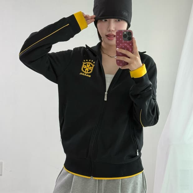 나이키 브라질 블랙 져지