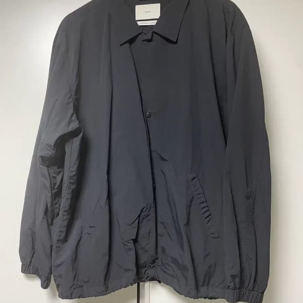 [2] 아워셀브스 워시드 나일론 코치자켓 블랙