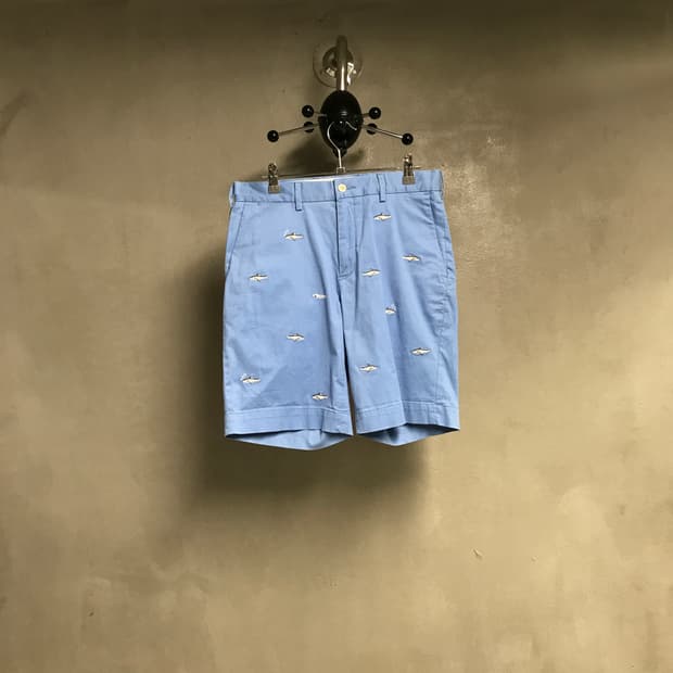 폴로 랄프로렌 멀티 자수 치노 반바지 스카이블루 29