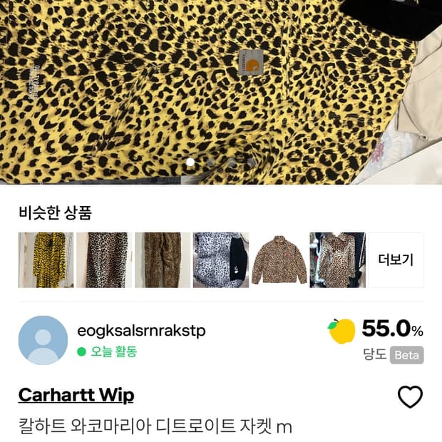 칼하트 와코마리아 디트로이트 자켓 m