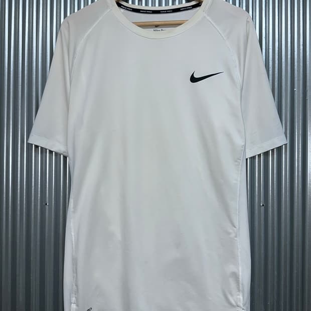 (2XL) 나이키 프로 탑 SS 타이트 NFS 블랙 러닝 셔츠