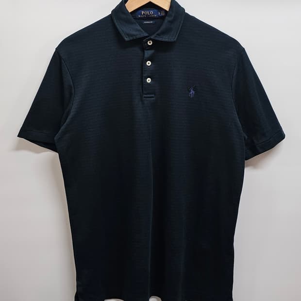 폴로랄프로렌 스트라이프 클래식핏 카라티 S