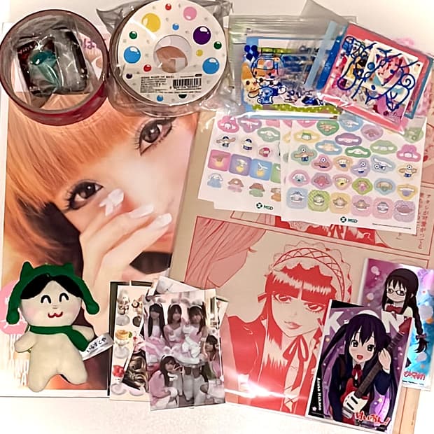 일괄) 일본 고전 잡지 이라스토야 괴담레스토랑 키링 다꾸용품 등