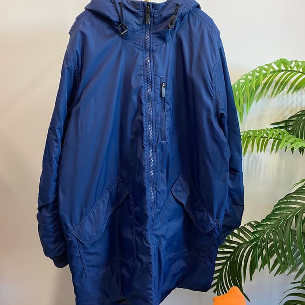 조던 투웨이 지퍼 후드 다운 롱패딩자켓