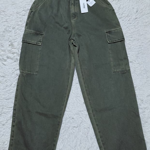 TOFFEE 카고 와이드 데님 팬츠 S 새상품