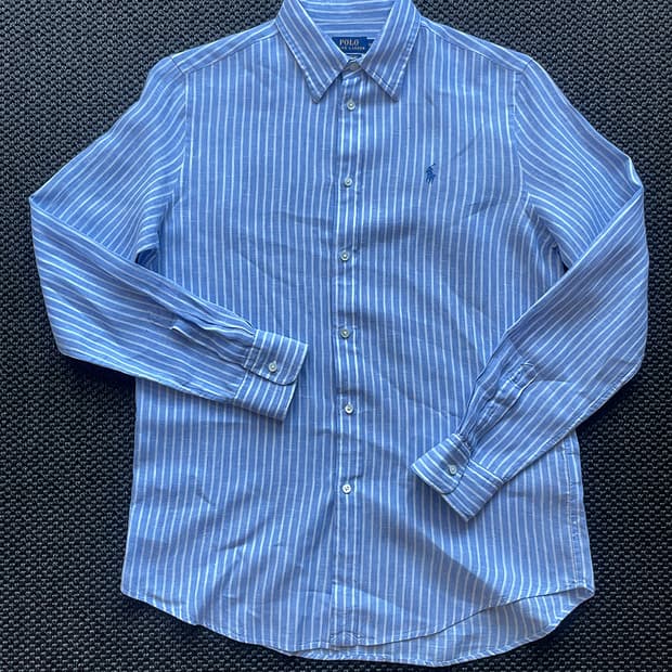 폴로 랄프로렌 스트라이프 린넨 셔츠 