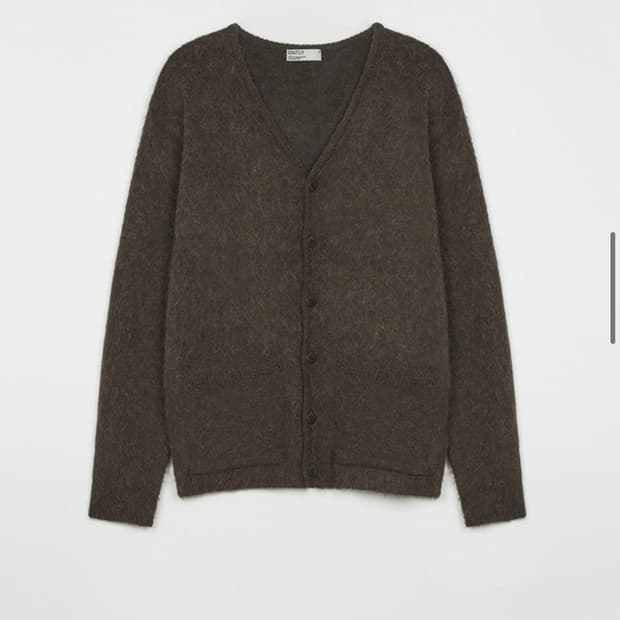 니틀리 알파카 브이넥 가디건