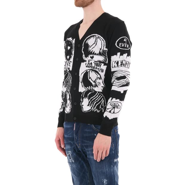 겐조 KENZO 카툰 니트 가디건